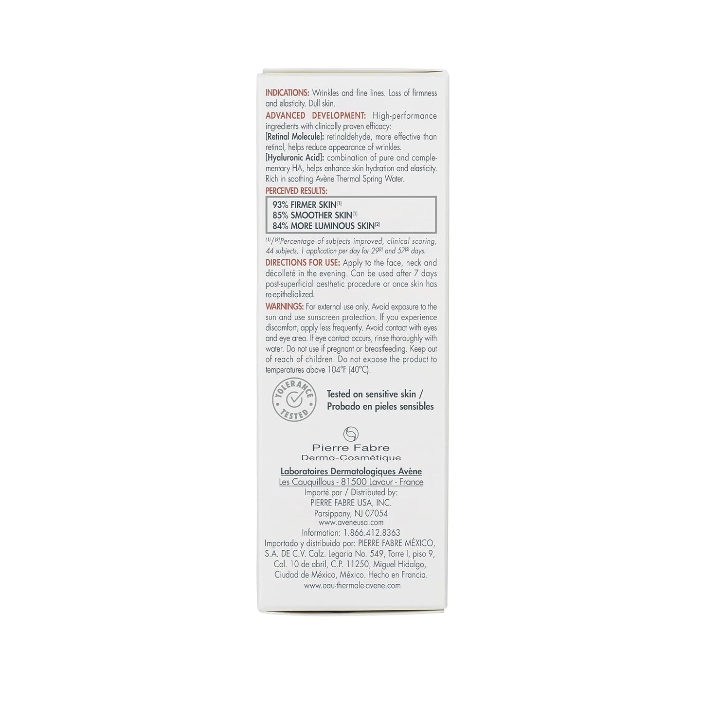 Avene Retrinal 0.1% Intensive Multi-Corrective Cream - 0.5 fl oz