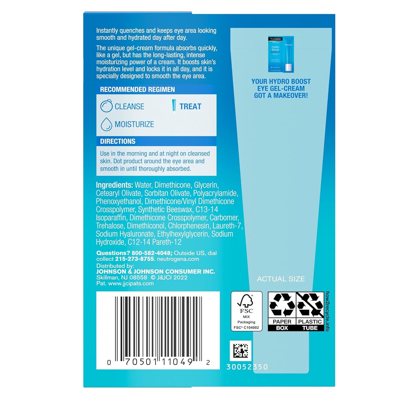 Neutrogena Hydro Boost Hyaluronic Acid Gel Eye - Cream, 0.5 fl. oz (14 mL)
