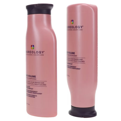 Pureology Pure Volume Shampoo/Conditioner For Flat,Fine,Color-Treated Hair 9oz
