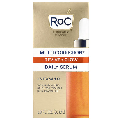 RoC Multi Correxion Revive + Glow Daily Serum 1.0fl.oz./30ml New In Box