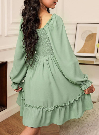 Blibean Tween Girls High Low Hem Dresses Size 4-15 Years