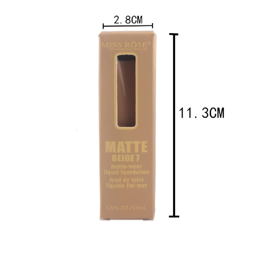 37Ml Matte Moisturizing Makeup Foundation Foundation Liquid Concealer Foundation (BEIGE 1, 37Ml)