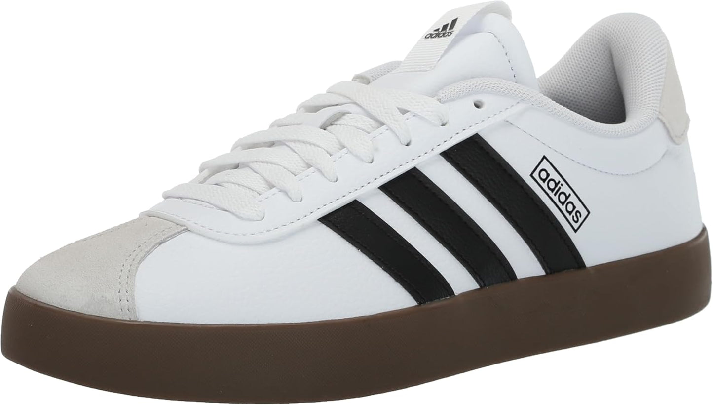 Adidas Womens Vl Court 3.0 Lace up Sneakers Shoes Casual - White