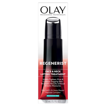 Olay Regenerist Face & Neck Lifting Treatment Fragrance-Free 50ml/1.7fl.oz. New