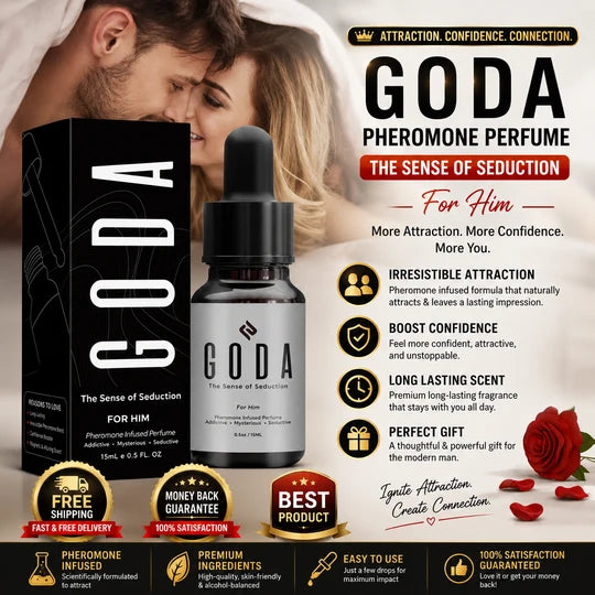 GODA The Sense of Seduction Pheromone Infused Perfume for Him 0.5 