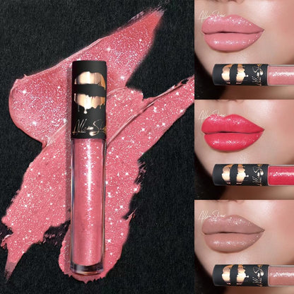 Lip Makeup Set, Lipstick, Lip Gloss, Lip Glaze, Shiny Matte, Waterproof, Non-Stick Cup (9, 26G)