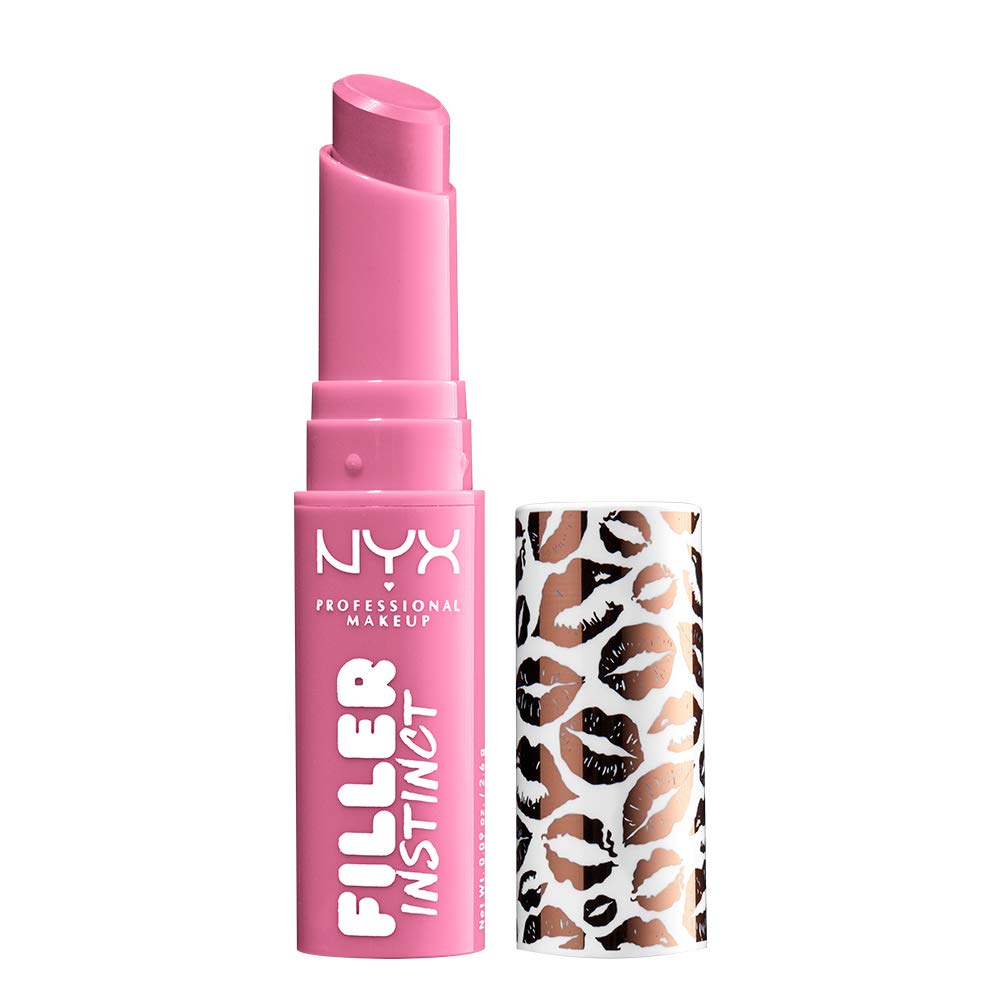 NYX PROFESSIONAL MAKEUP Filler Instinct Plumping Lip Color, Lip Balm - Juicy Pout (Cherry Red)