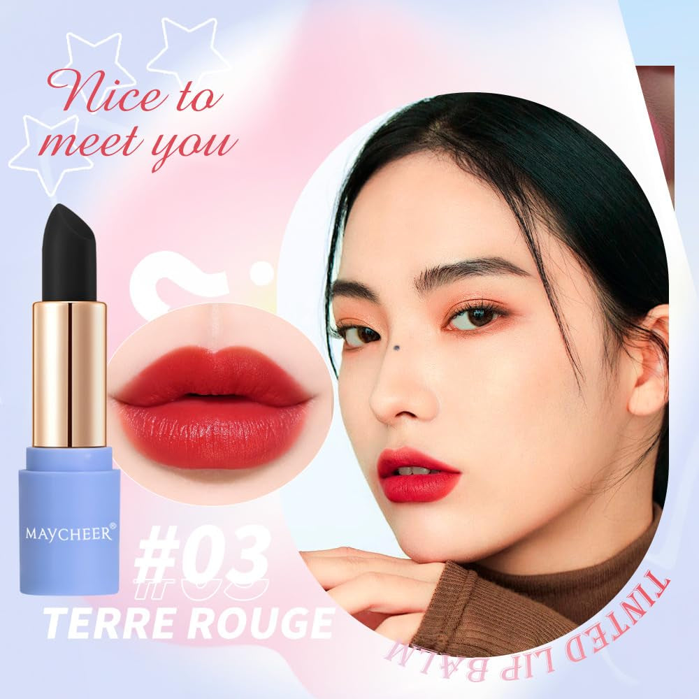 Maybelle Moisturizing Long-Lasting Not Easy to Fade White Lip Balm (03#TERRE ROUGE)