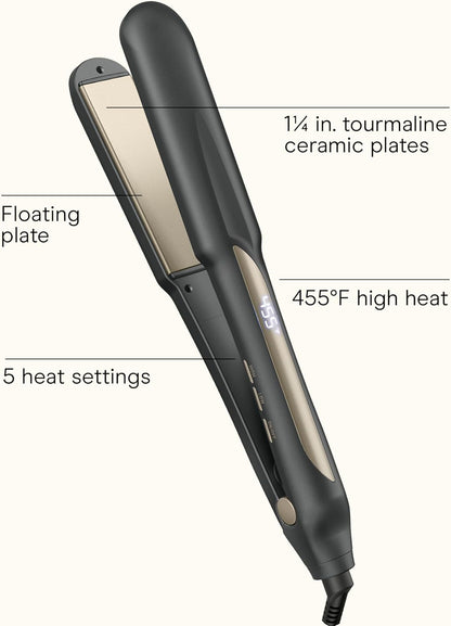 Conair InfinitiPro Digital Hair Straightener Straightening Flat Iron Ceraamic 1"