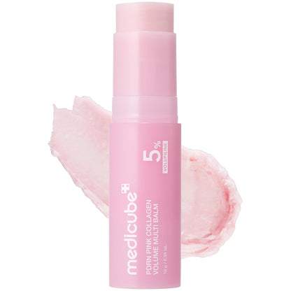 MEDICUBE PDRN Pink Collagen Volume Multi Balm Stick for Hydration, Firmness & Glow – 10g