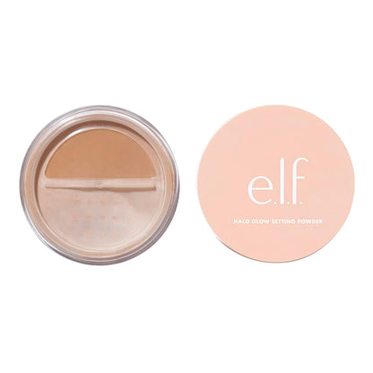 E.L.F. Halo Glow Soft Focus Setting Powder, Silky Setting Powder for Creating Soft Glow without Shine, Smooths Pores & Lines, Light