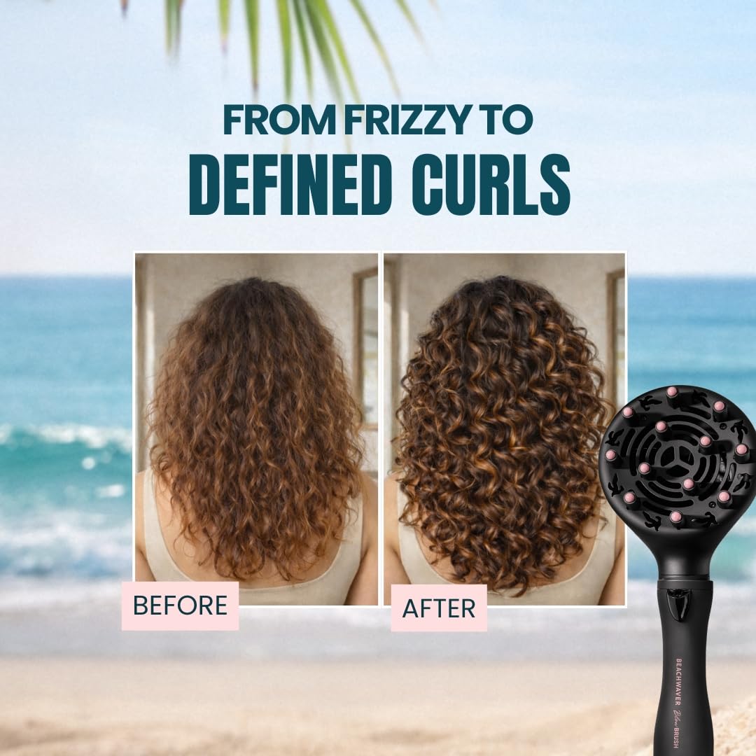 BEACHWAVER Co. Blowout Brush - Midnight Rose