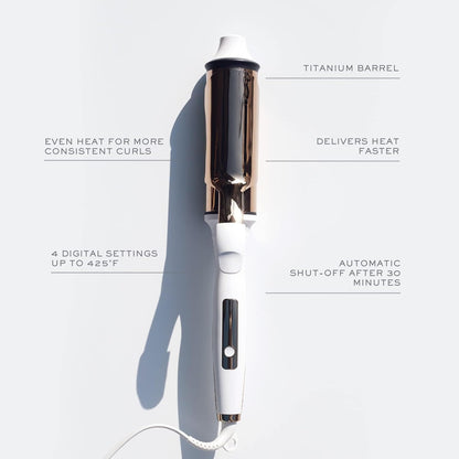 Kristin Ess Titanium Curling Iron for Big Blowout Waves - 2"