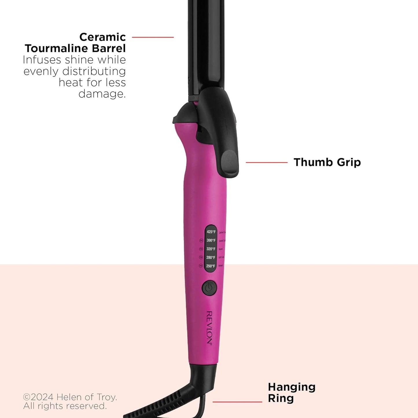 Revlon Easy Heat Precision Hair Curling Iron - 1"