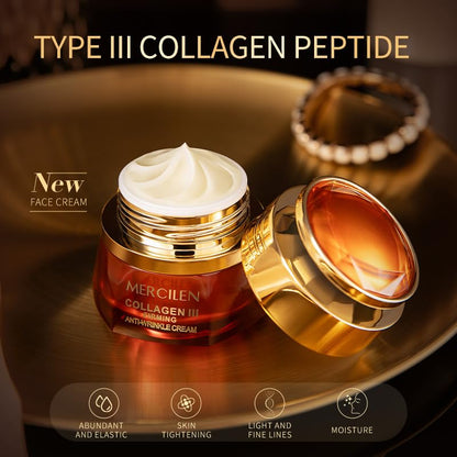 Collagen III Anti-Wrinkle Cream, Firming Moisturizer for Face, 1.7 fl oz