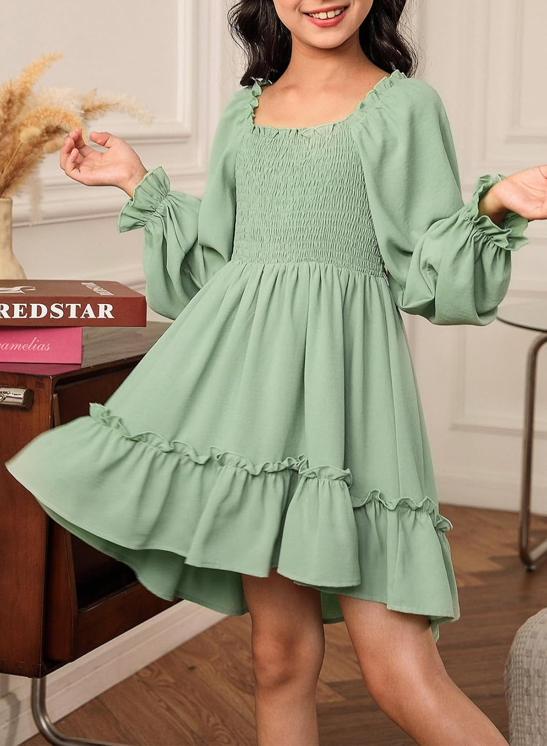 Blibean Tween Girls High Low Hem Dresses Size 4-15 Years