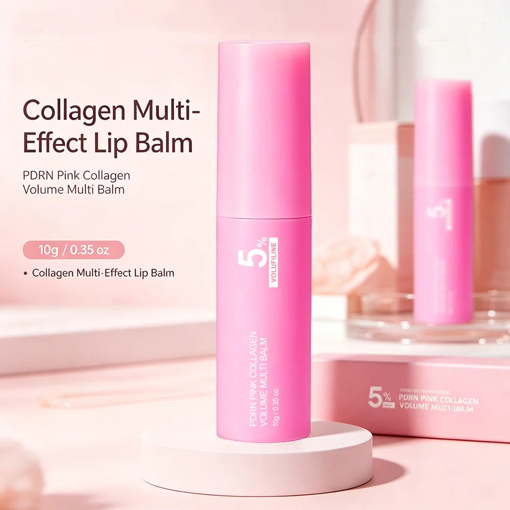 Korean PDRN collagen moisturizing balm stick with cherry scent