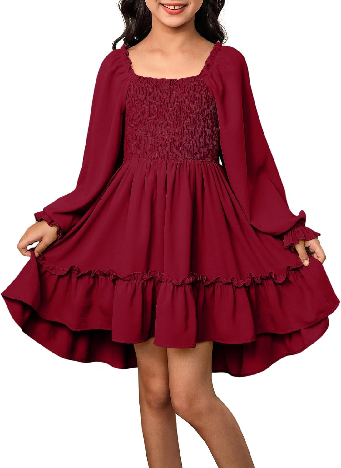 Blibean Tween Girls High Low Hem Dresses Size 4-15 Years