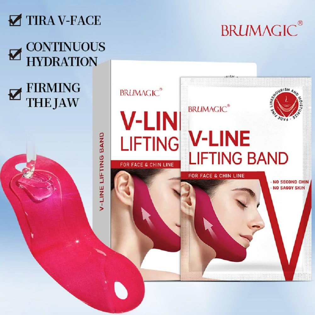 V Face Mask V Chin Lift Gel Hanging Ear Mask Lifting Bandage (5)