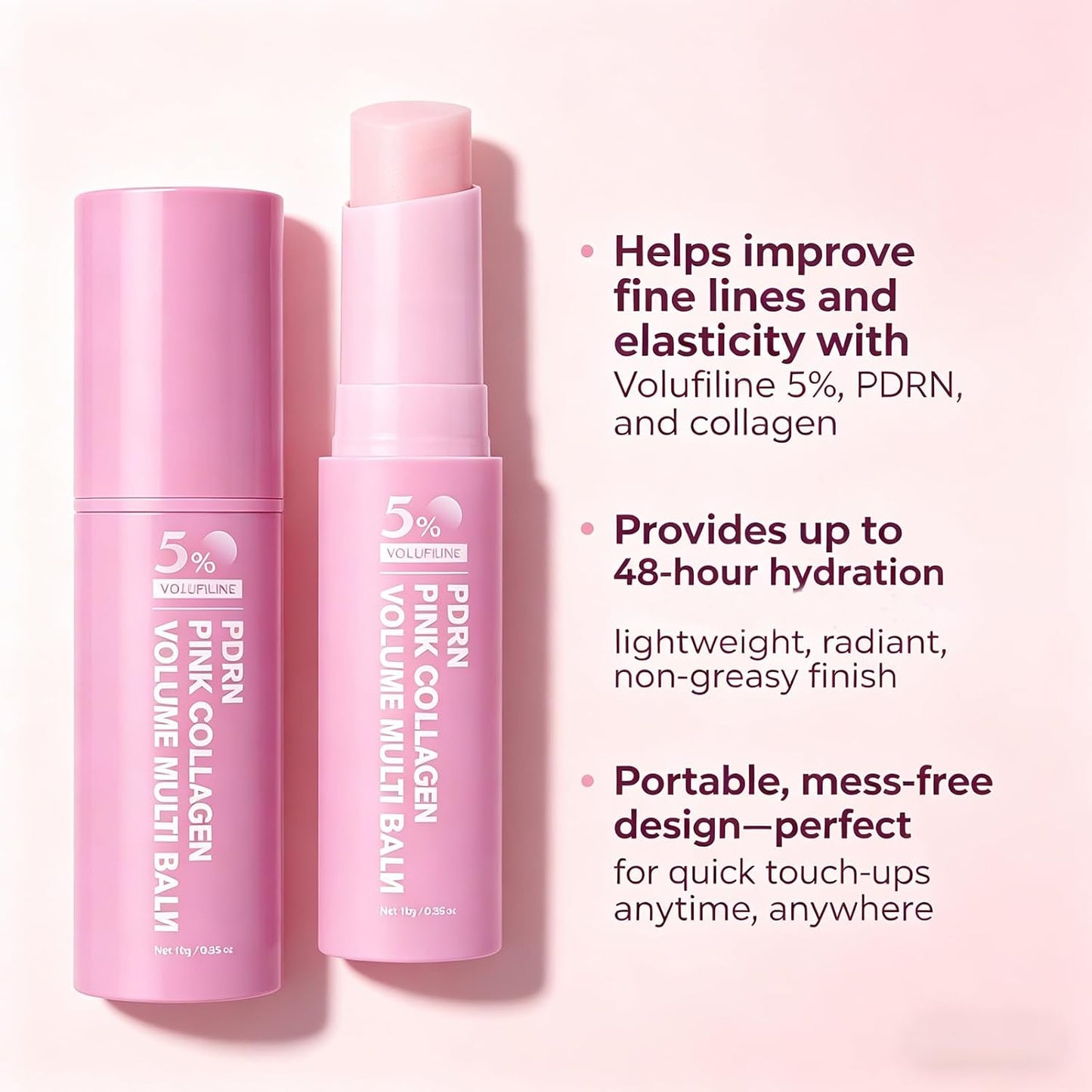 [MED ICUBE] PDRN Pink Collagen Volume Multi Balm - 10g