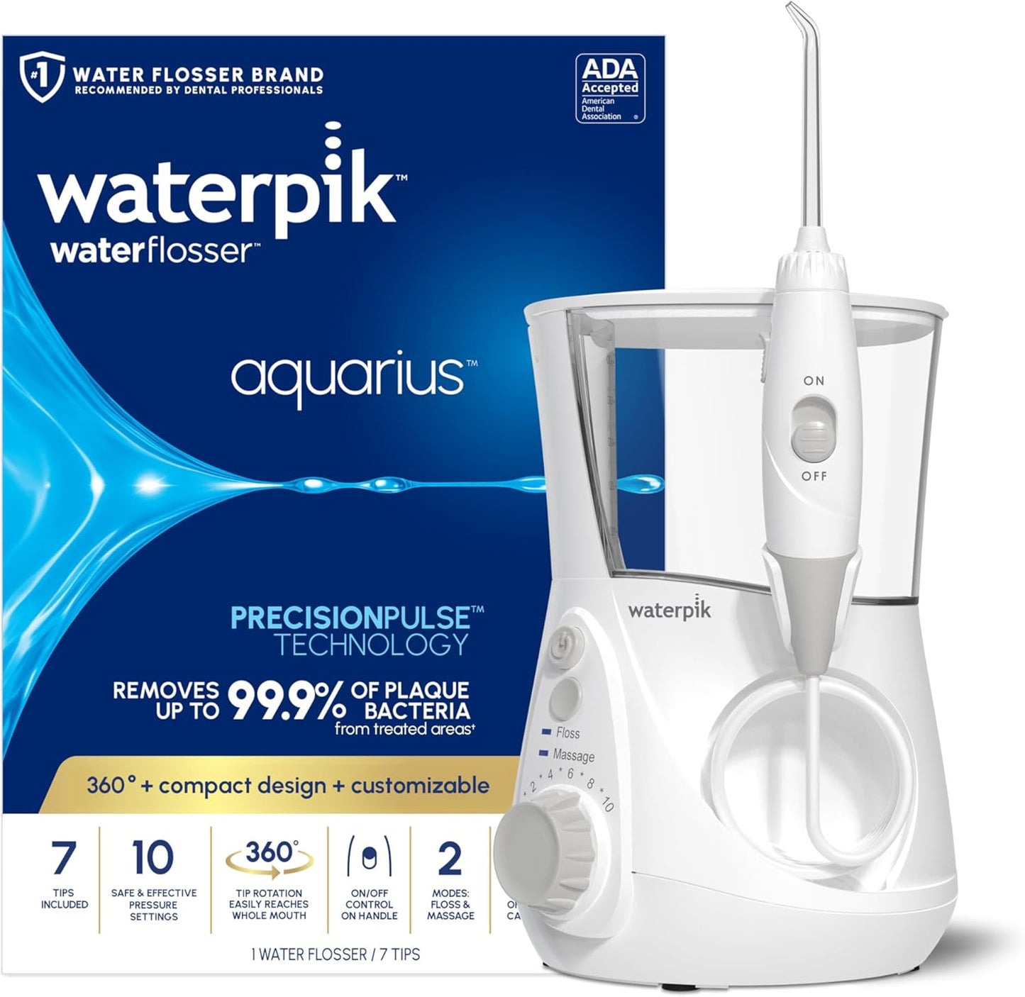 Waterpik Aquarius Water Flosser - White (WP-660)
