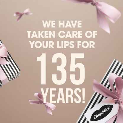 Chapstick Classic Cherry Lip Balm Tubes for Lip Care - 0.15 Oz (Pack of 3)