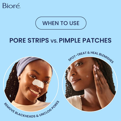 Bioré Original Blackhead Remover Strips, Deep Cleansing Nose Strips with Instant Pore Unclogging, Features C-Bond Technology, Oil-Free, Non-Comedogenic Use, 14 Count