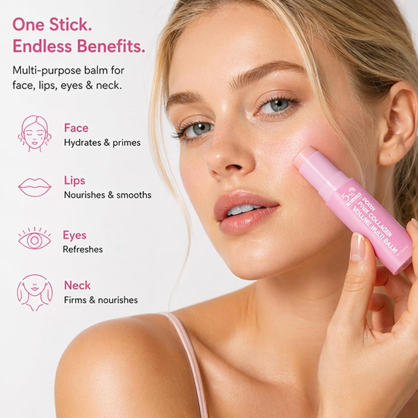 [MED ICUBE] PDRN Pink Collagen Volume Multi Balm - 10g