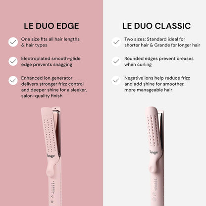 L'ANGE HAIR Le Duo Grande 360° Airflow Straightener - Blush