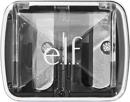 E.L.F., Dual-Pencil Sharpener, Convenient, Essential Tool, Sharpens, Easy to Clean, Travel-Friendly, Compact, Includes Bonus Small Sharpener