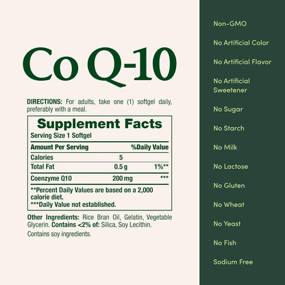Natures Bounty Co Q-10 - 200 mg