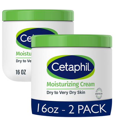 Cetaphil Face & Body Moisturizer, Hydrating Moisturizing Cream for Dry to Very Dry, Sensitive Skin, NEW 20 Oz, Fragrance Free, Non-Comedogenic, Non-Greasy (Packaging May Vary)
