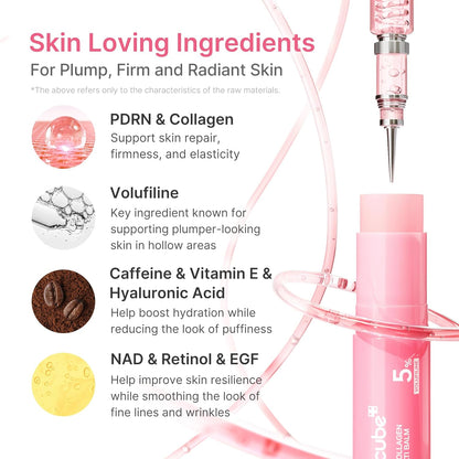 MEDICUBE PDRN Pink Collagen Volume Multi Balm Stick for Hydration, Firmness & Glow – 10g