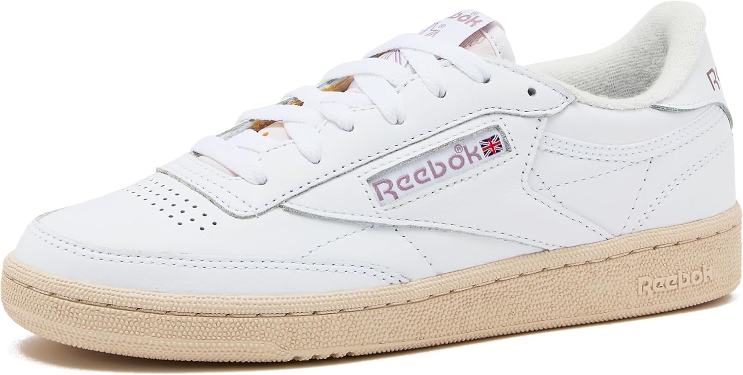Reebok Club C 85 Vintage Tennis Sneakers, Casual White Womens Shoes