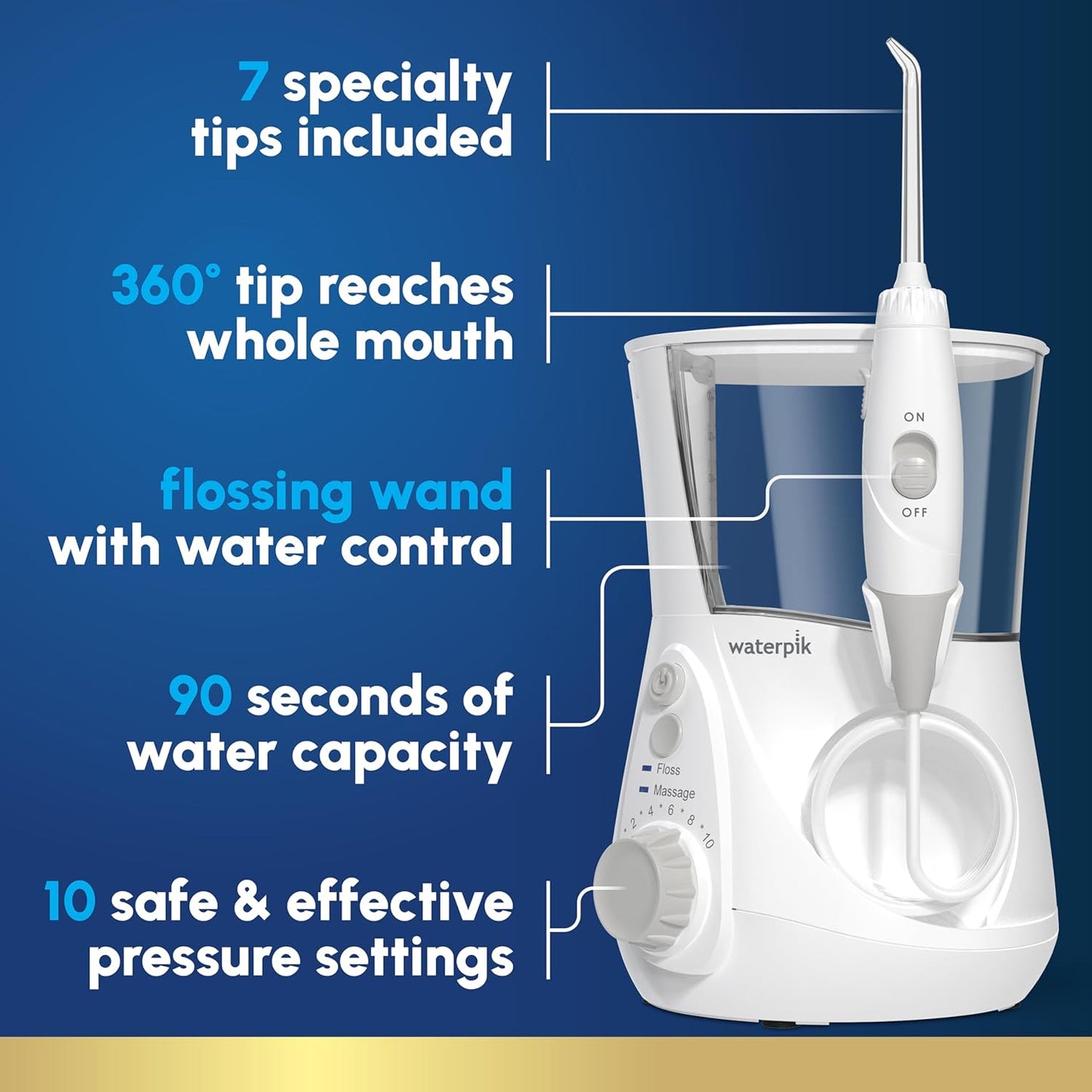 Waterpik Aquarius Water Flosser - White (WP-660)