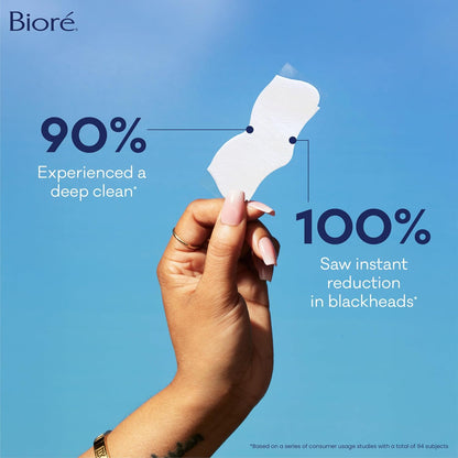 Bioré Original Blackhead Remover Strips, Deep Cleansing Nose Strips with Instant Pore Unclogging, Features C-Bond Technology, Oil-Free, Non-Comedogenic Use, 14 Count