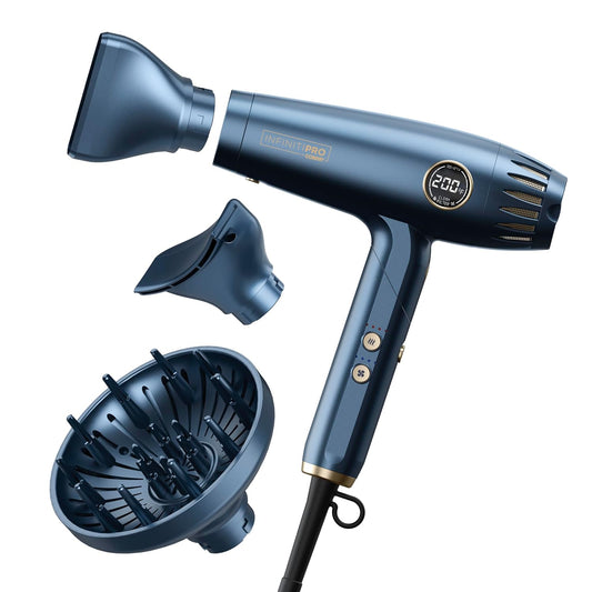 InfinitiPRO by Conair DigitilAIRE Folding Handle Hair Dryer - Blue - 1875