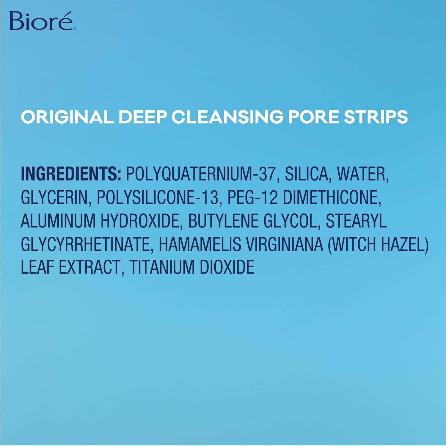 Bioré Original Blackhead Remover Strips, Deep Cleansing Nose Strips with Instant Pore Unclogging, Features C-Bond Technology, Oil-Free, Non-Comedogenic Use, 14 Count