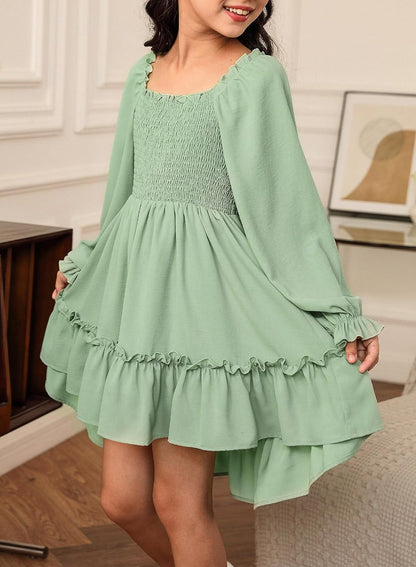 Blibean Tween Girls High Low Hem Dresses Size 4-15 Years