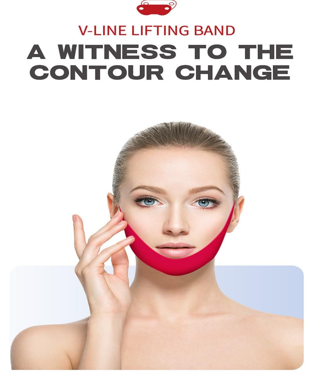 V Face Mask V Chin Lift Gel Hanging Ear Mask Lifting Bandage (5)
