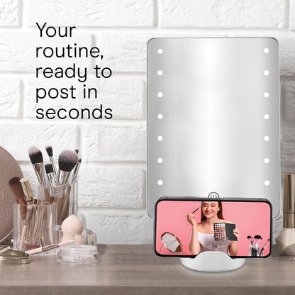 Conair LED Hollywood Lighted Social Media Vanity Cosmetic Makeup Mirror White