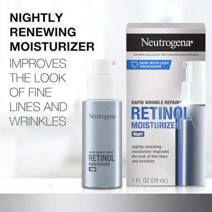 Neutrogena Rapid Wrinkle Repair Retinol Night Moisturizer 1FL OZ (29mL)