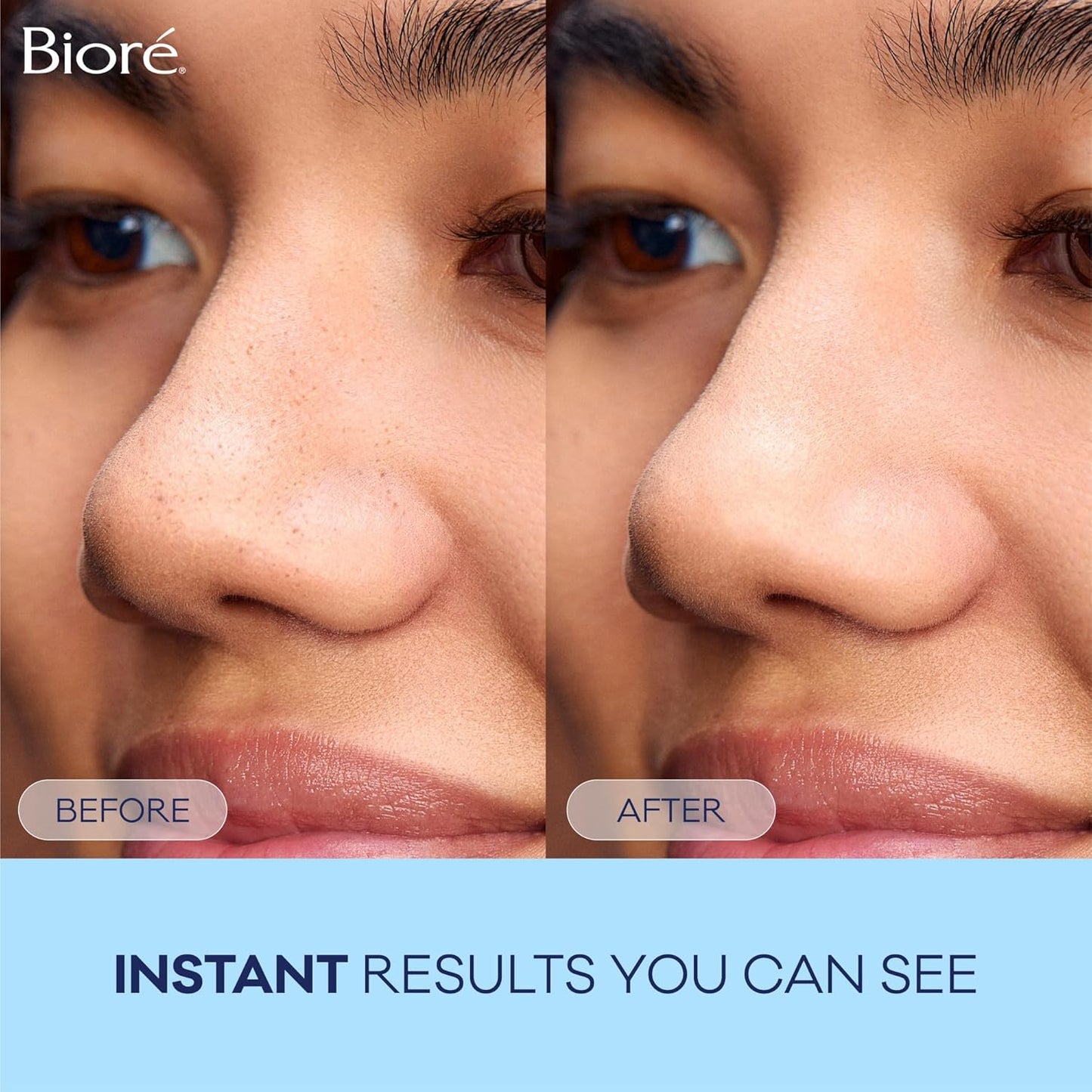 Bioré Original Blackhead Remover Strips, Deep Cleansing Nose Strips with Instant Pore Unclogging, Features C-Bond Technology, Oil-Free, Non-Comedogenic Use, 14 Count
