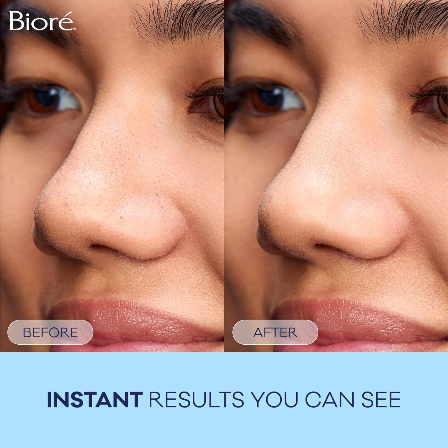 Bioré Original Blackhead Remover Strips, Deep Cleansing Nose Strips with Instant Pore Unclogging, Features C-Bond Technology, Oil-Free, Non-Comedogenic Use, 14 Count