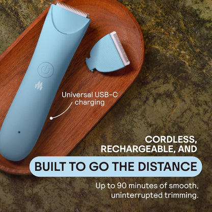 Meridian Slimmer Trimmer, Precision Pubic & Body Hair Trimmer for Women and