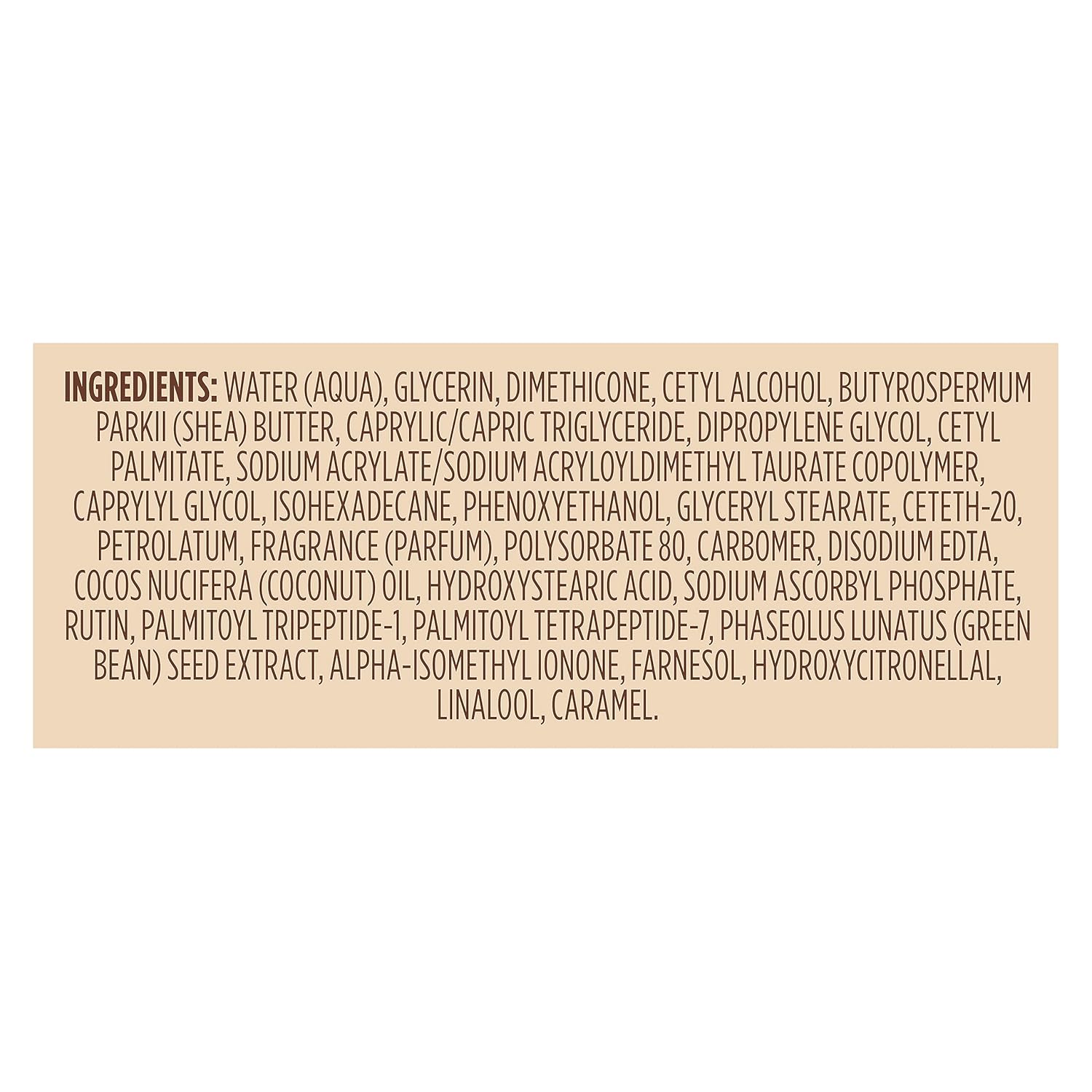 Vaseline Radiant X Deep Nourishment Body Cream 100% Pure Shea Butter, Coconut Oil, Vitamin C, & Peptides 10 Oz