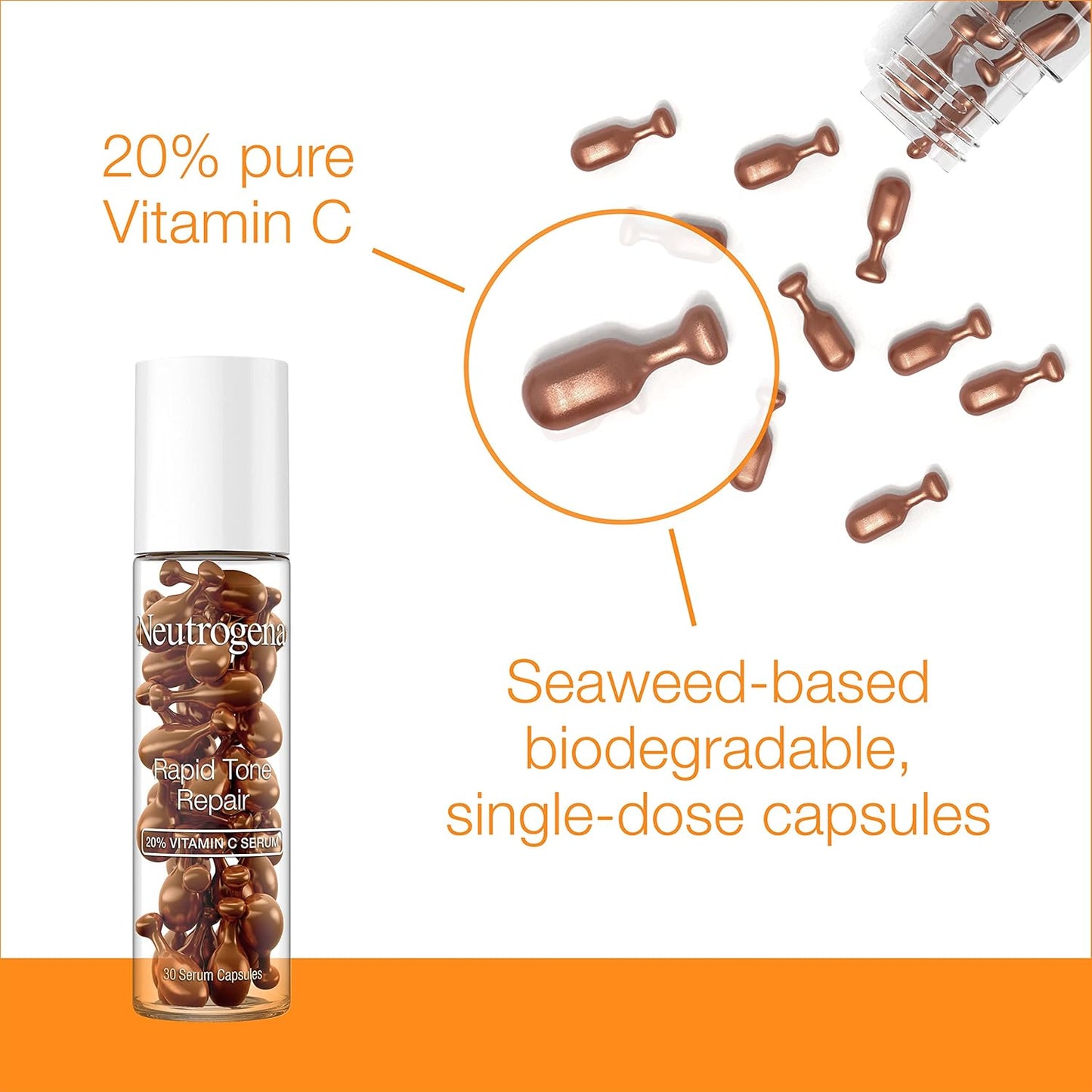 Neutrogena Rapid Tone Repair Antioxidant Serum - 30 Capsules ( Pack 1)