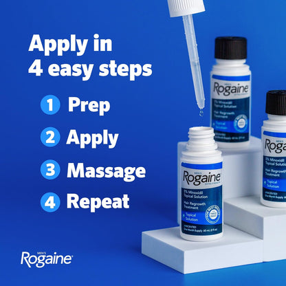Rogaine Men Hair Treatment Solution - 2 fl oz