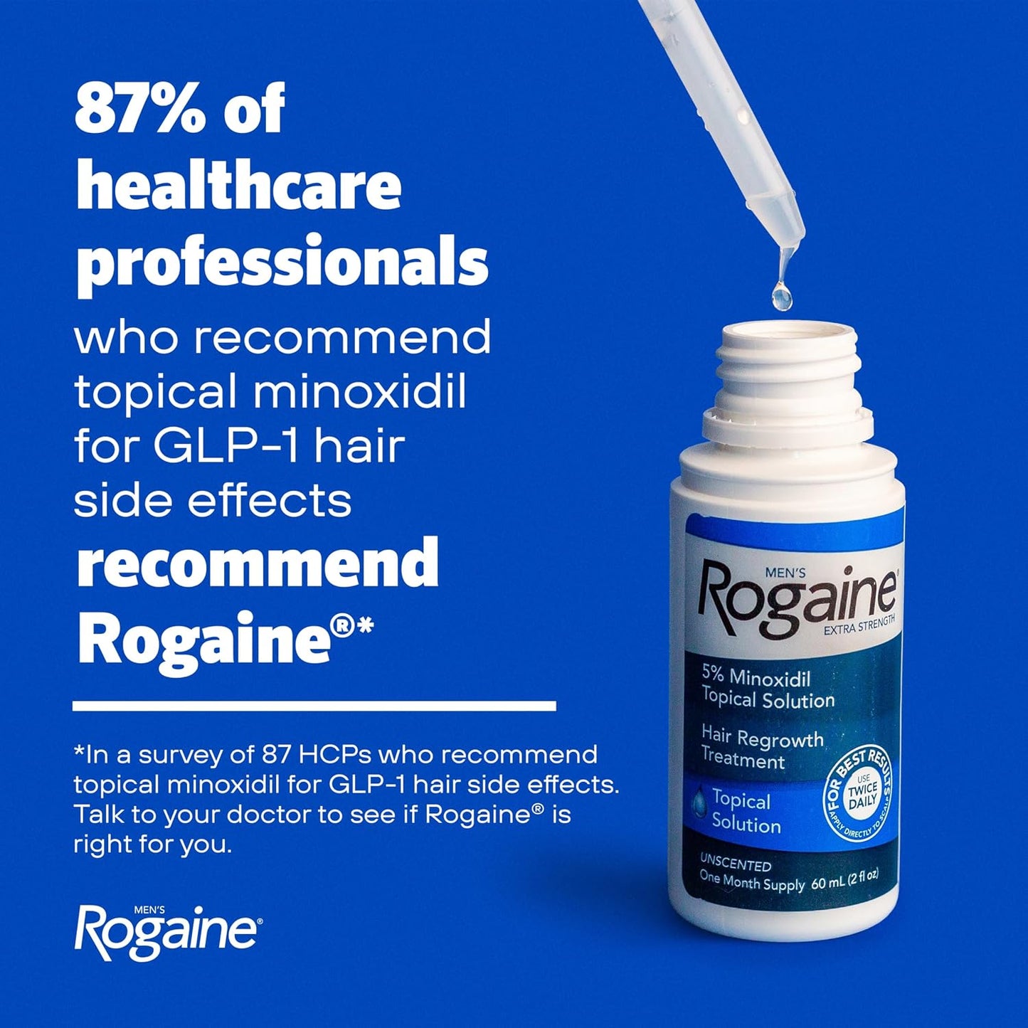 Rogaine Men Hair Treatment Solution - 2 fl oz