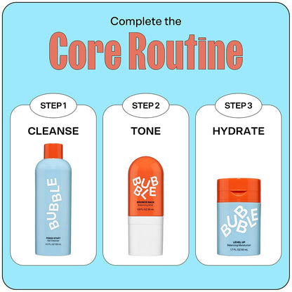 Bubble Skincare Level up Balancing Face Moisturizer - Hydrating Gel Moisturizer Formulated with Zinc PCA + Niacinamide for Improved Texture & Radiance - Skin Care for Oily or Combination Skin (50Ml)